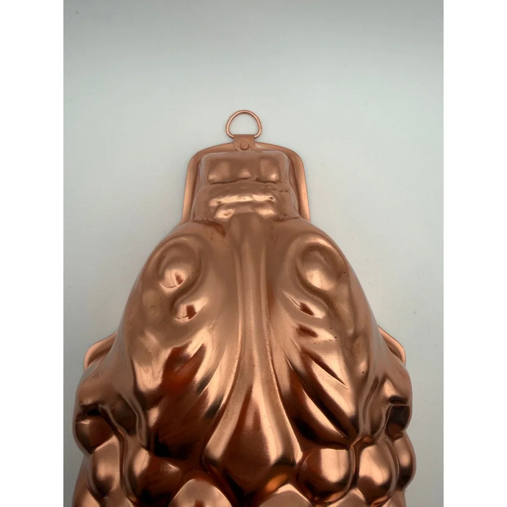 Vintage Copper Grape Cluster Gelatin Cake Mold Wall Hanging Decor H066